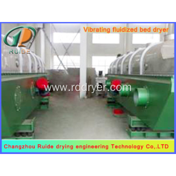 High capacity vibrating fluid bed dryer for seasoning